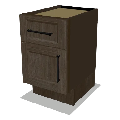 MINI cabinet in Transitional Warm Brown Stain