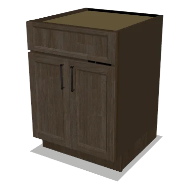 SB24 cabinet in Transitional Warm Brown Stain