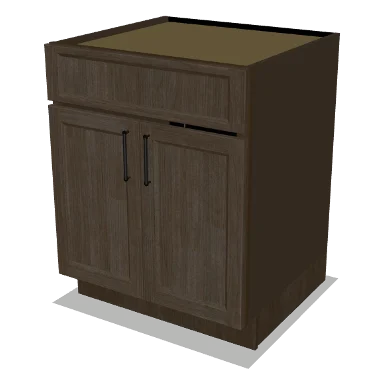 SB27 cabinet in Transitional Warm Brown Stain
