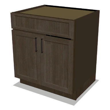 SB30 cabinet in Transitional Warm Brown Stain