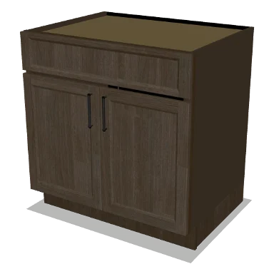 SB33 cabinet in Transitional Warm Brown Stain