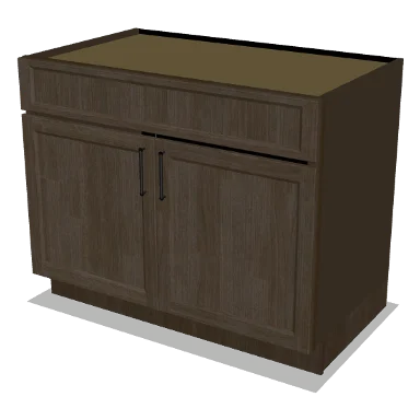 SB42 cabinet in Transitional Warm Brown Stain