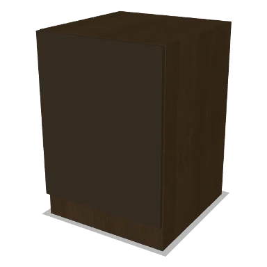 TUK cabinet in Transitional Warm Brown Stain