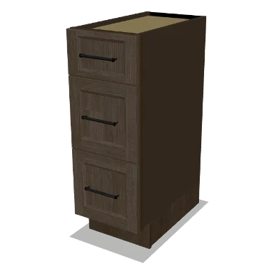 VDB12 cabinet in Transitional Warm Brown Stain