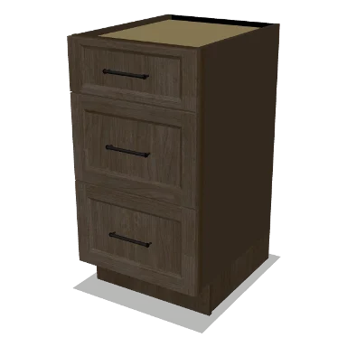 VDB18 cabinet in Transitional Warm Brown Stain