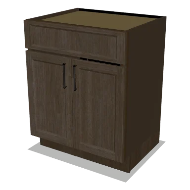 VSB27 cabinet in Transitional Warm Brown Stain