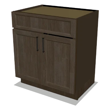 VSB30 cabinet in Transitional Warm Brown Stain
