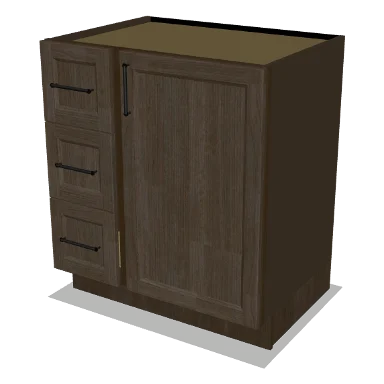 VSD30L cabinet in Transitional Warm Brown Stain