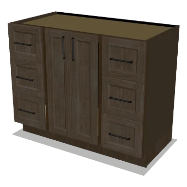 VSDB42 cabinet in Transitional Warm Brown Stain