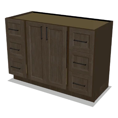 VSDB48 cabinet in Transitional Warm Brown Stain