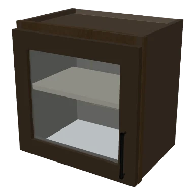 W1818GD cabinet in Transitional Warm Brown Stain