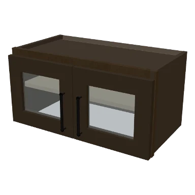 W2412GD cabinet in Transitional Warm Brown Stain