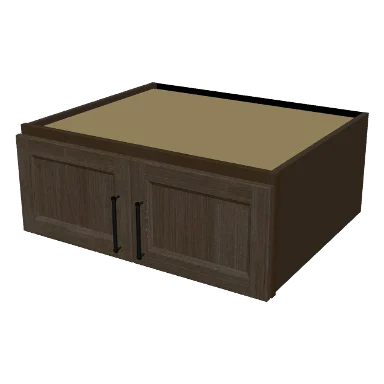 W301224 cabinet in Transitional Warm Brown Stain