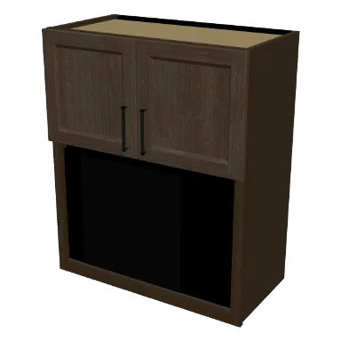 WMO3036 cabinet in Transitional Warm Brown Stain