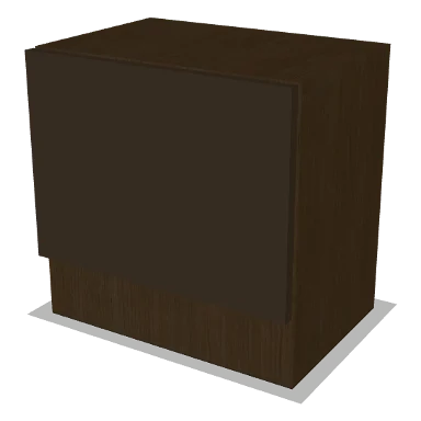 WXC1818 cabinet in Transitional Warm Brown Stain