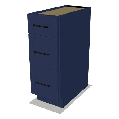 3DB12 cabinet in Shaker Navy Blue