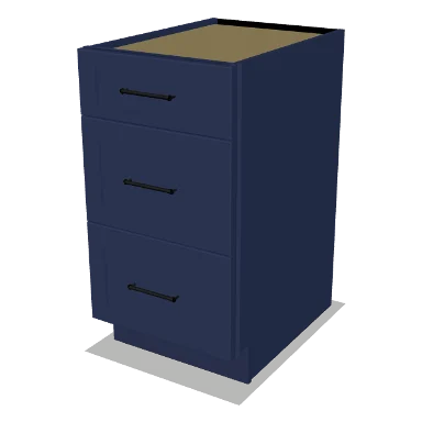 3DB18 cabinet in Shaker Navy Blue