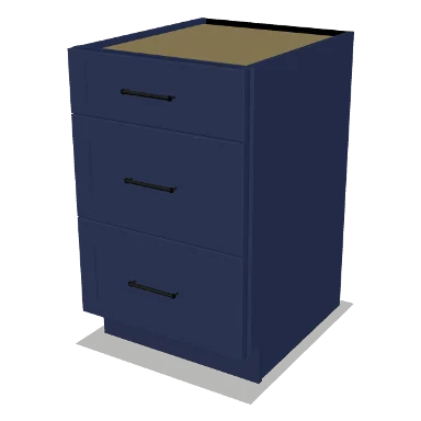3DB21 cabinet in Shaker Navy Blue