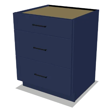 3DB27 cabinet in Shaker Navy Blue