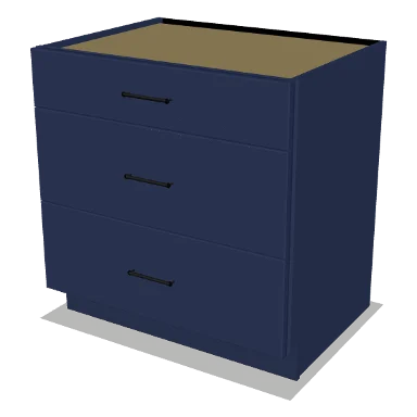 3DB33 cabinet in Shaker Navy Blue
