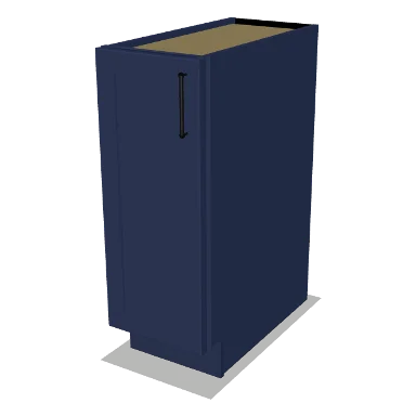 B12FH cabinet in Shaker Navy Blue