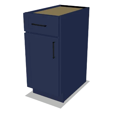 B15 cabinet in Shaker Navy Blue