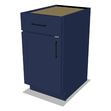 B18 cabinet in Shaker Navy Blue