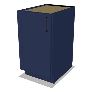 B18FH cabinet in Shaker Navy Blue