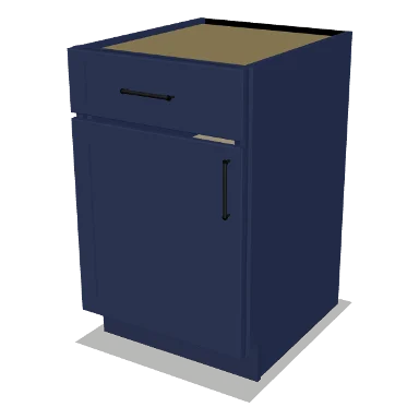 B21 cabinet in Shaker Navy Blue
