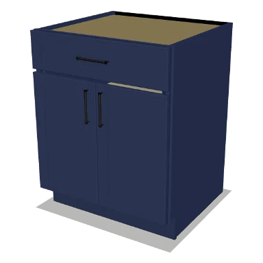 B27 cabinet in Shaker Navy Blue