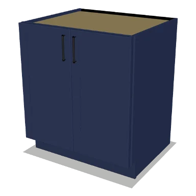 B30FH cabinet in Shaker Navy Blue