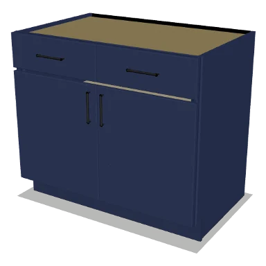 B39 cabinet in Shaker Navy Blue
