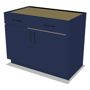 B42 cabinet in Shaker Navy Blue