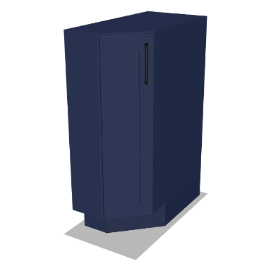 BAE12R cabinet in Shaker Navy Blue