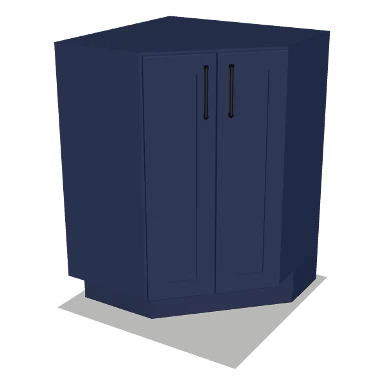 BAE24 cabinet in Shaker Navy Blue