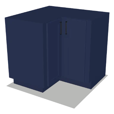 BER36 cabinet in Shaker Navy Blue
