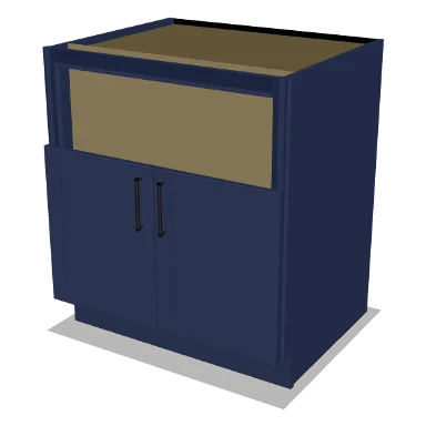 FSB30 cabinet in Shaker Navy Blue