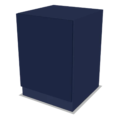 LS-Wood33 cabinet in Shaker Navy Blue