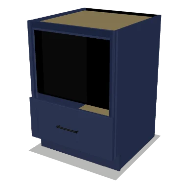 MB24 cabinet in Shaker Navy Blue