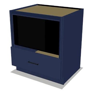 MB30 cabinet in Shaker Navy Blue