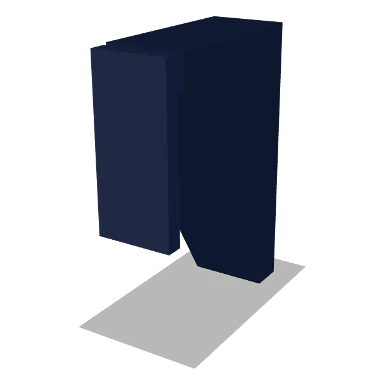 MCB cabinet in Shaker Navy Blue