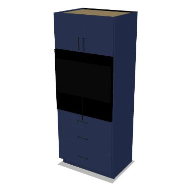 OC338424 cabinet in Shaker Navy Blue