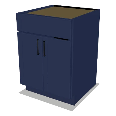 SB24 cabinet in Shaker Navy Blue
