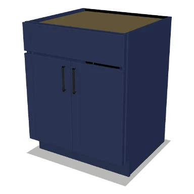 SB27 cabinet in Shaker Navy Blue