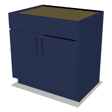 SB33 cabinet in Shaker Navy Blue