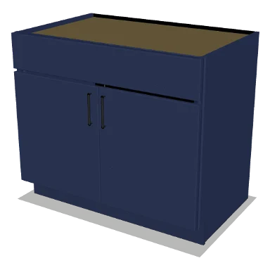 SB39 cabinet in Shaker Navy Blue
