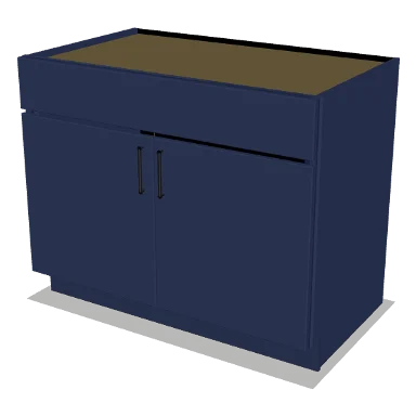 SB42 cabinet in Shaker Navy Blue
