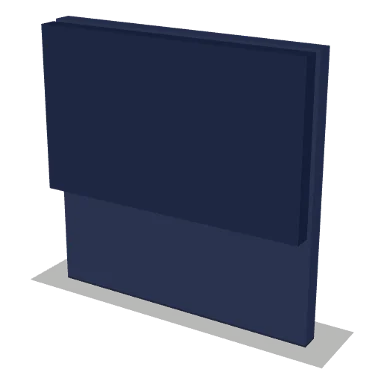 SD cabinet in Shaker Navy Blue