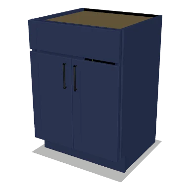 VSB24 cabinet in Shaker Navy Blue