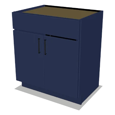 VSB30 cabinet in Shaker Navy Blue